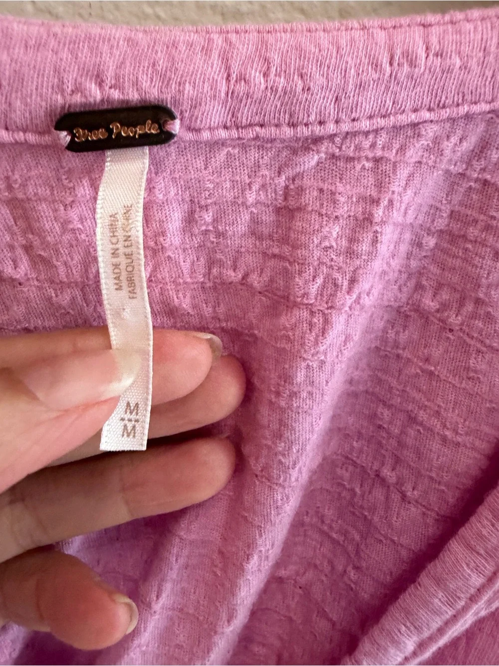 Free People pink oversized